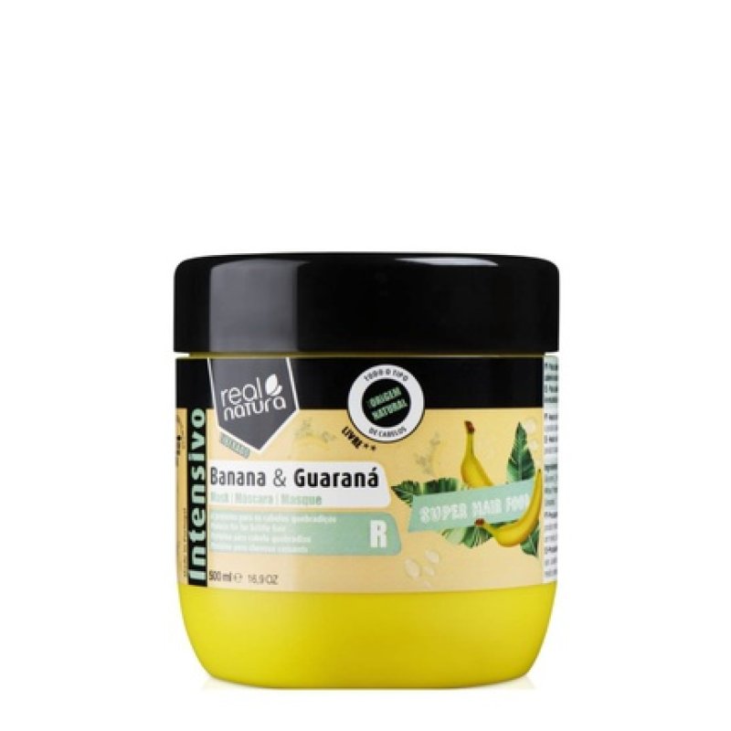Real Natura Super Hair Food Banana And Guarana Mask 500ml