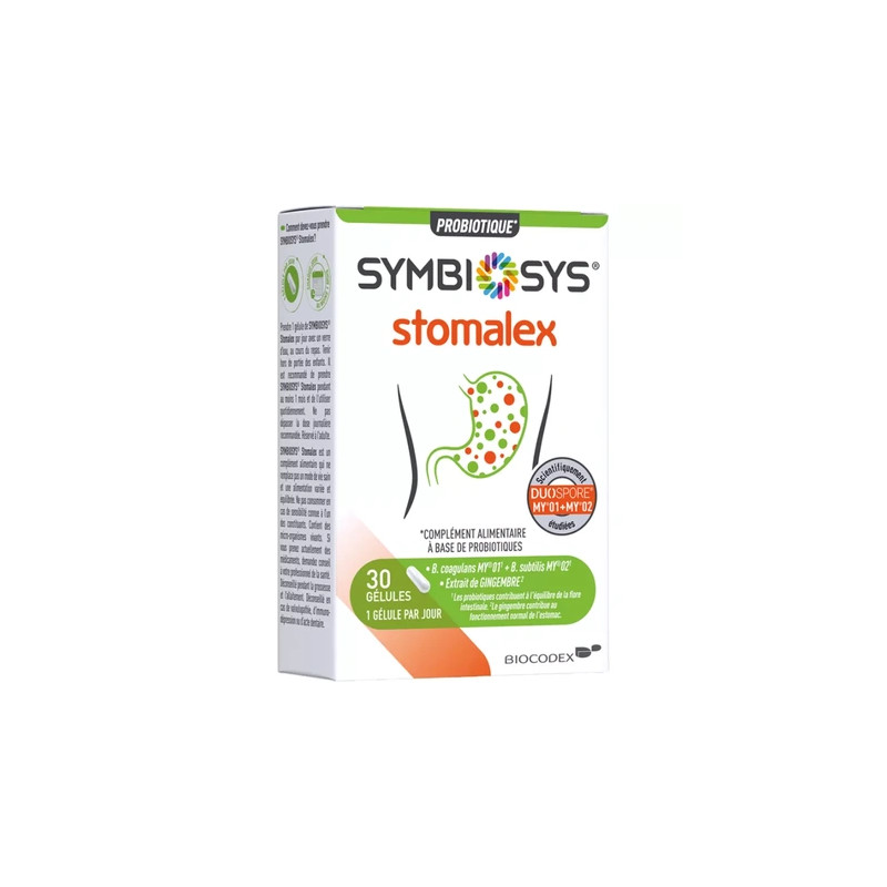 Symbiosys Stomalex Probiotics Stomach Wellness 30 Capsules