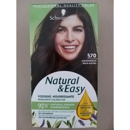 Schwarzkopf Natural & Easy Permanent Hair Color 570 Medium Brown