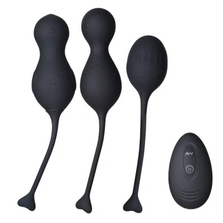 Inty Toys Blaze Vibrating Kegel Ball Set Silicone Remote Control Waterproof Usb