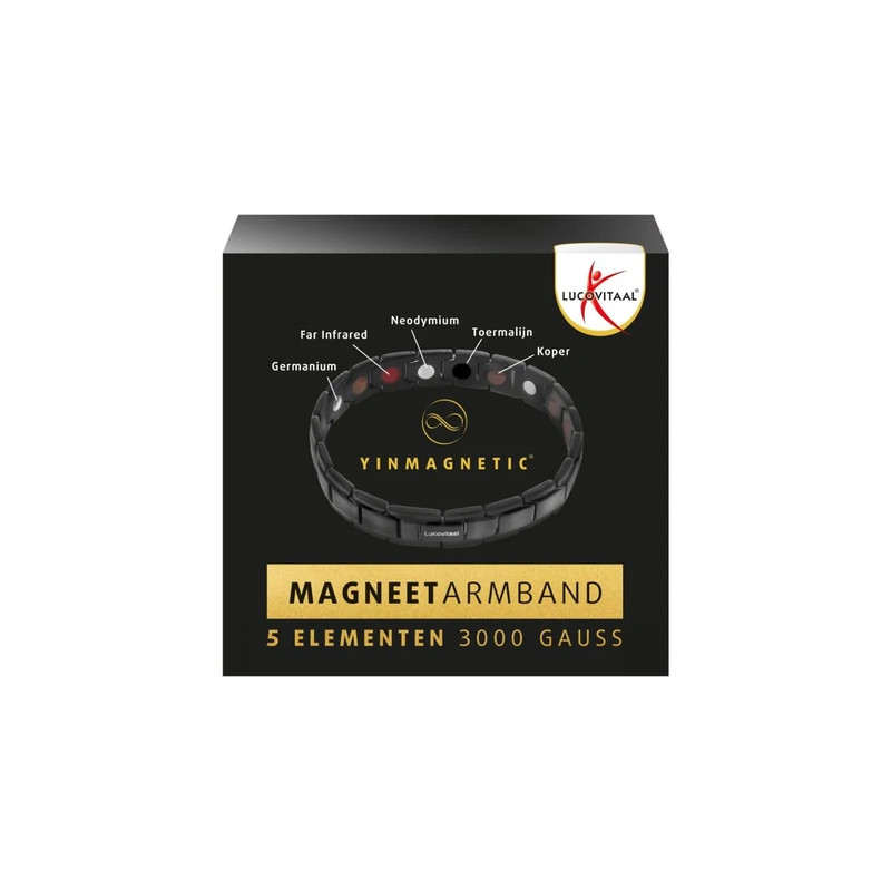 Lucovitaal Yinmagnetic Magnetic Bracelet Black