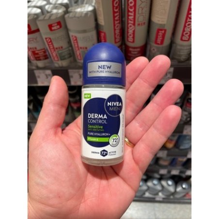 Nivea Men Antiperspirant Rollon Derma Control Sensitive 50 Ml