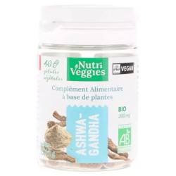 Nutriveggies Ashwagandha Bio 40 Vegetable Capsules