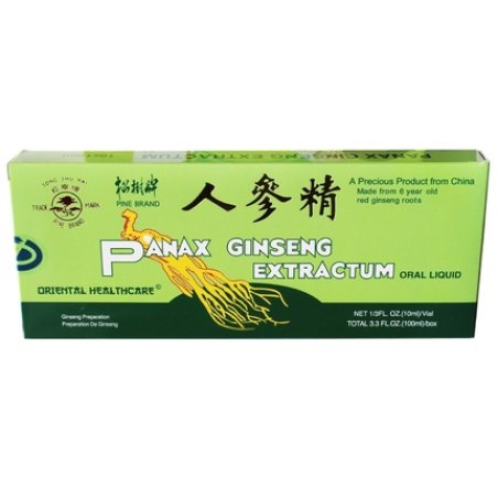 Pine Brand Panax Ginseng Extract Oral Liquid 10 x 10ml - Pack of 10
