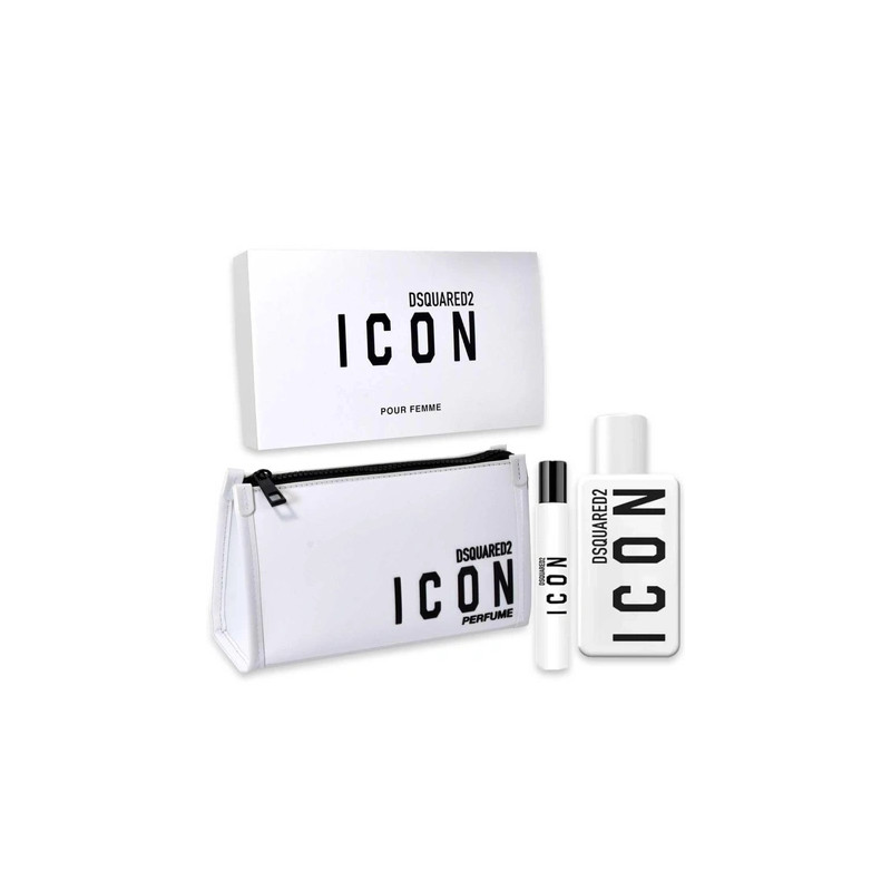 Dsquared Icon Eau De Parfum Set 100ml 10ml Beauty Case For Men