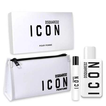 Dsquared Icon Eau De Parfum Set 100ml 10ml Beauty Case For Men