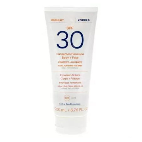Korres Yoghurt Sunscreen Emulsion Body & Face Spf30 200 Ml