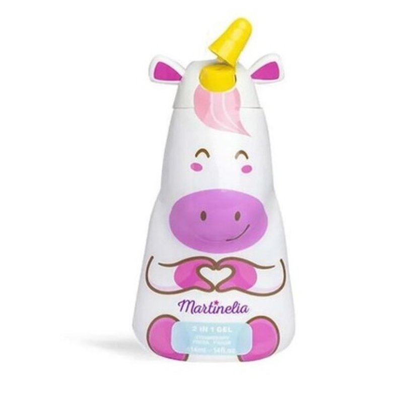 Martinelia Little Unicorn 2 In 1 Strawberry Shower Gel And Shampoo 414 Ml
