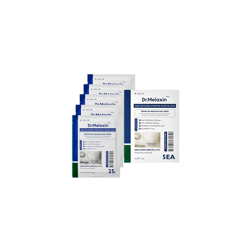 Drmelaxin Aqua Ion Line Moisturizing Face Mask 5 X 25 Grams