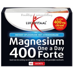 Lucovitaal Magnesium 400 Forte One A Day 60 Sachets