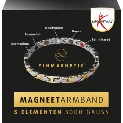 Lucovitaal Yinmagnetic Magnetic Bracelet Bicolor