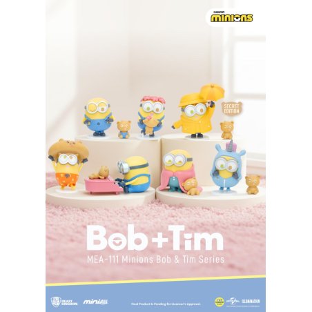 MINIONS - Bob & Tim Series - Blind Box Set 6 Figurine 6.3cm