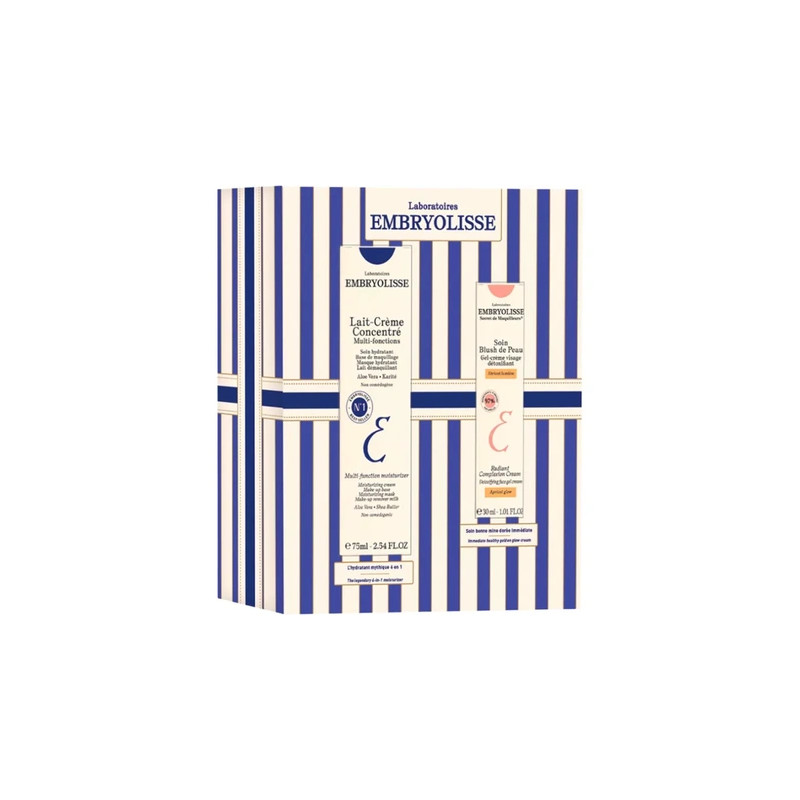 Embryolisse Laboratoires Laitcreme Concentre 75 Ml Soin Blush De Peau Abricot 30 Ml Set