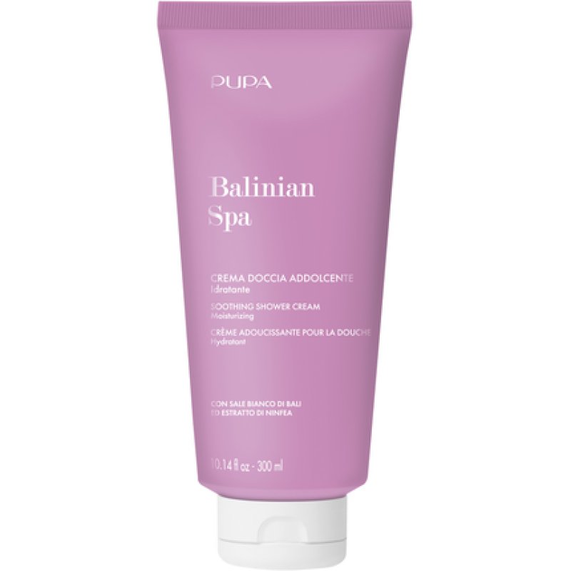 Pupa Balinian Spa Moisturizing Softening Shower Cream Tube 300 Ml