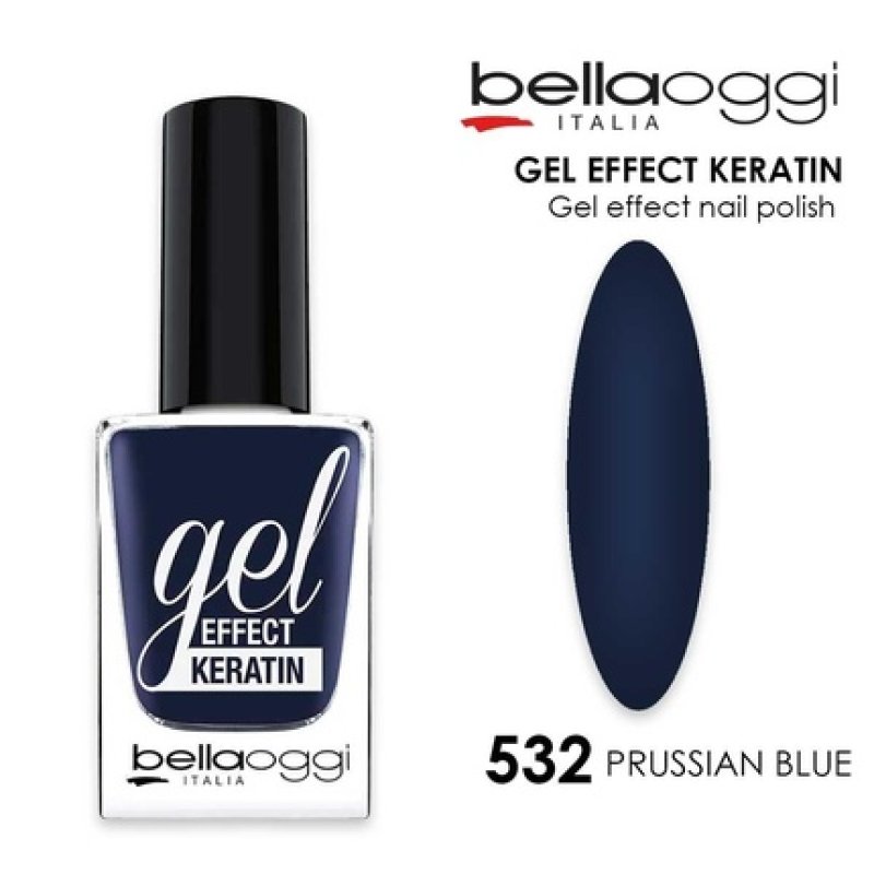 Bella Oggi Gel Effect Keratin Nail Polish With Keratin 532