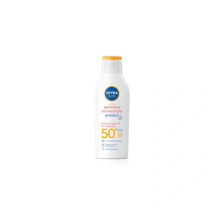 Nivea Sun Sensitive Immediate Tanning Milk For Sensitive Skin Spf 50 200 Ml
