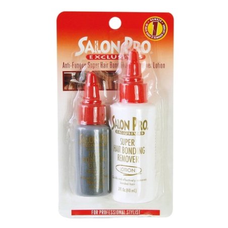 Salon Pro Anti Fungus Super Hair Bond Glue And Remover Lotion Combo