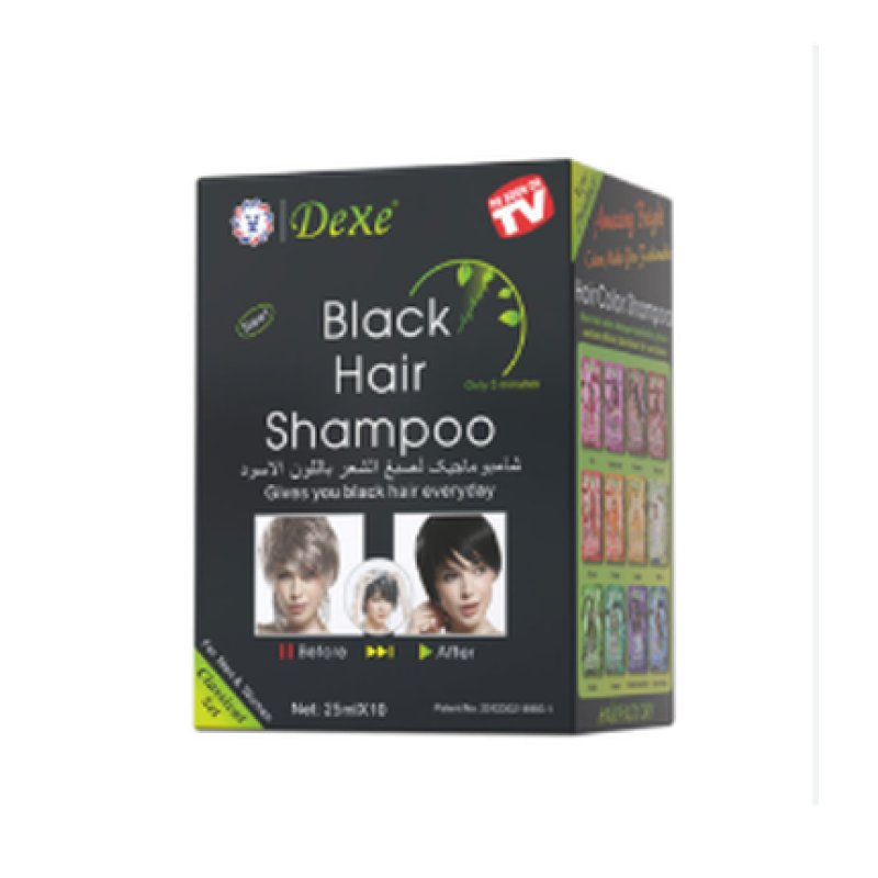 Dexe Black Hair Shampoo 25ml X 10