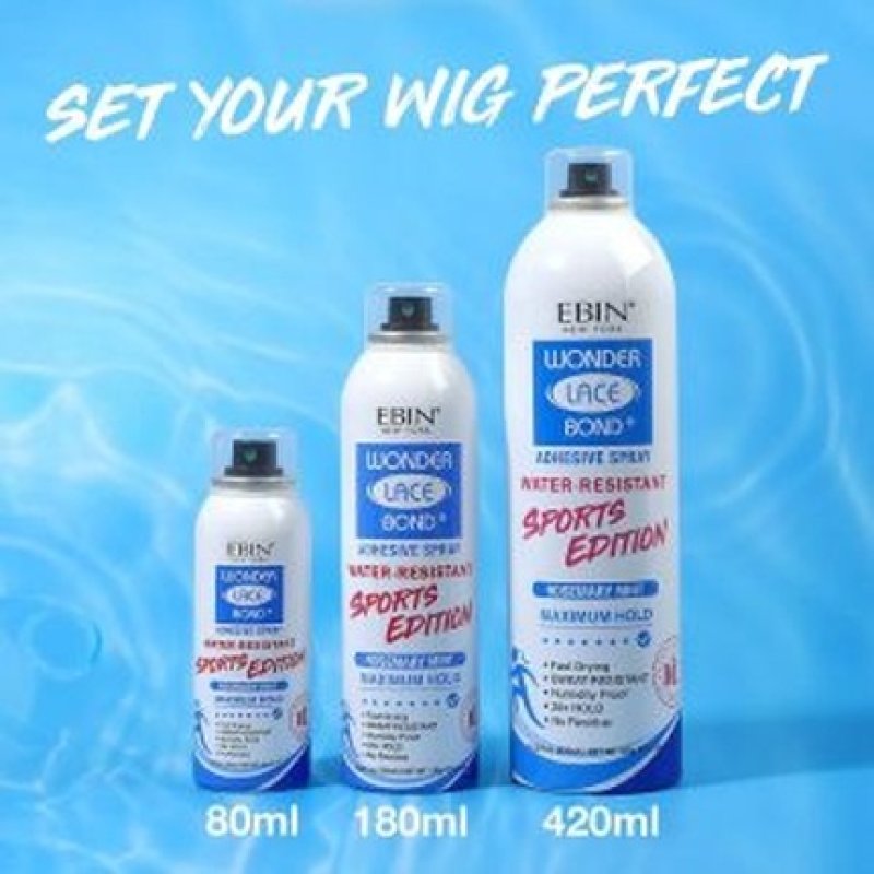 Ebin Wonder Lace Bond Adhesive Spray Sports Edition