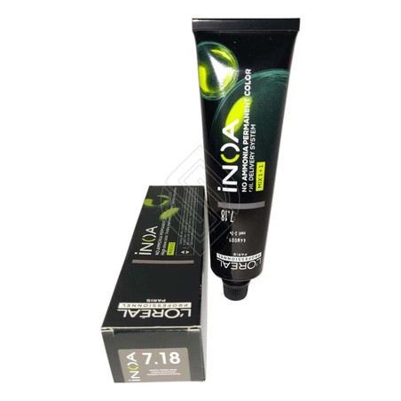 Loreal Inoa 718 No Ammonia Permanent Hair Color Shade 7187bm