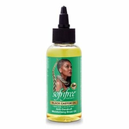 Sof 'N Free Black Castor Oil Antidandruff Moisturising Braid Oil 100ml