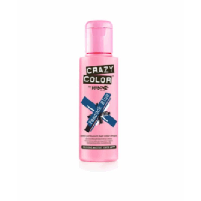 Crazy Color Peacock Blue Hair Colour 4x100ml