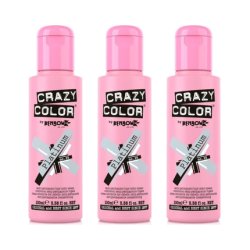 Crazy Color 28 Metallic Platinum Semipermanent Hair Color Cream Pack Of 3