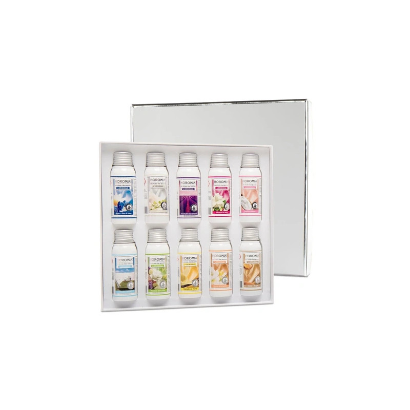 Horomia Gift Sets Laundry Perfumes Italian Premium Silver 10 Pieces X 50 Milliliters