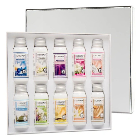 Horomia Gift Sets Laundry Perfumes Italian Premium Silver 10 Pieces X 50 Milliliters
