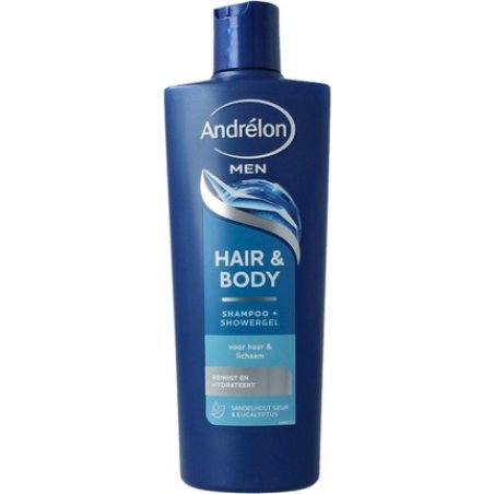 Andrelon Shampoo Hair & Body For Men 400 Ml