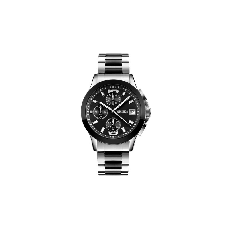Skmei Skmei 9126chttblk Metal Band Men Watch