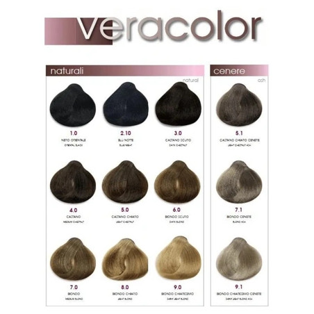 Tmt Milano Veracolor Ammoniafree Hair Color Cream 100ml 55 Light Mahogany Brown