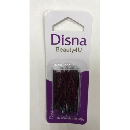 Disna Black Hair Clips 20 Units