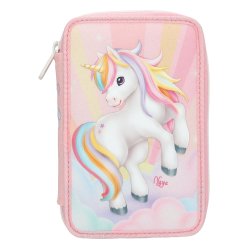 Ylvi 0414034 trousse à crayons Nylon, Polyester, Polypropylène (PP), Zinc Rose