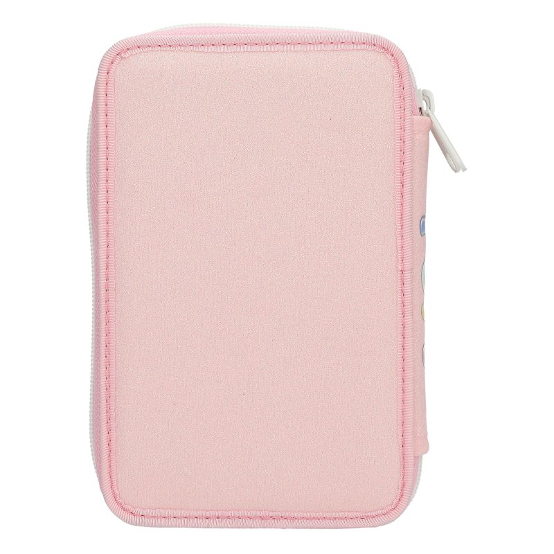 Ylvi 0414034 trousse à crayons Nylon, Polyester, Polypropylène (PP), Zinc Rose