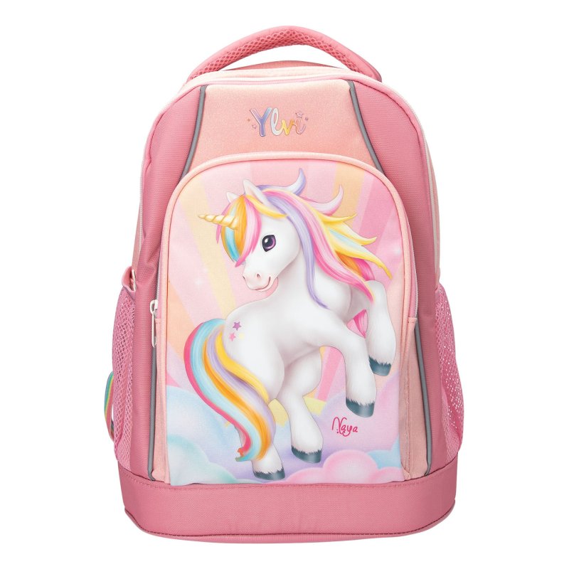 Ylvi 0414038 sac à dos Cartable sac à dos Rose Polyester, Polyéthylène, Polypropylène (PP), Polyvinyl chloride