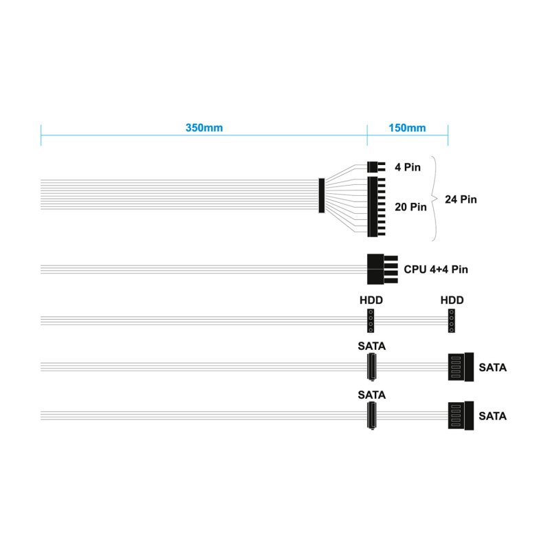 AISENS ASPC-500ATX-SEO unité d'alimentation d'énergie 500 W 20 4 pin ATX ATX Argent