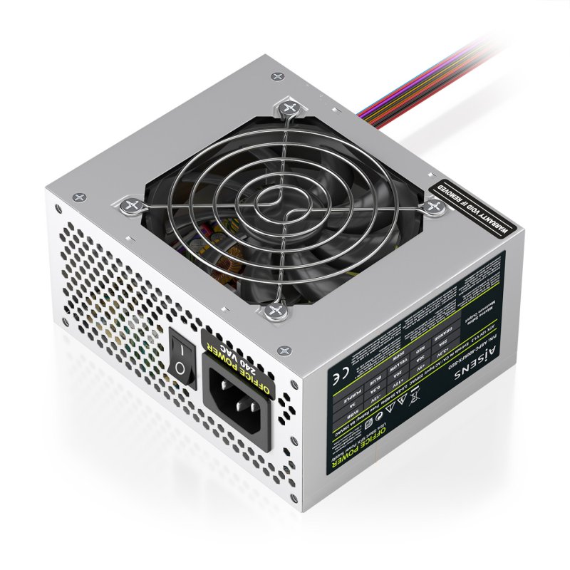 AISENS ASPC-500SFX-SEO power supply unit 500 W 20 4 pin ATX SFX Silver