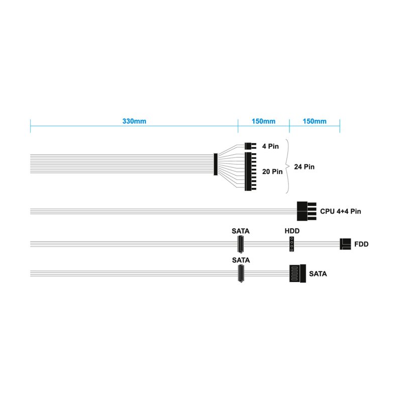 FUENTE ALIMENTACION AISENS TFX 500W OEM PLATA