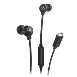 Motorola EARBUDS3CS headphones/headset Wired In-ear Calls/Music USB Type-C Black