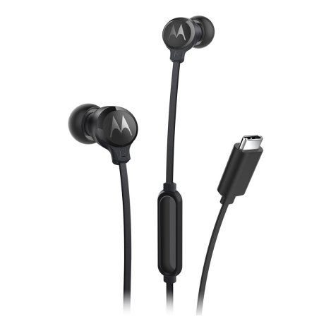 Motorola EARBUDS3CS headphones/headset Wired In-ear Calls/Music USB Type-C Black