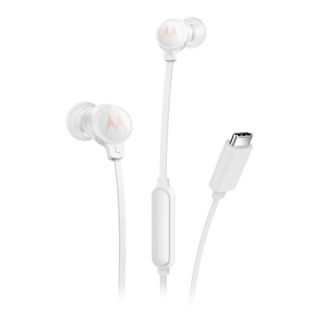 Motorola EARBUDS3CSWHITE headphones/headset Wired In-ear Calls/Music USB Type-C White