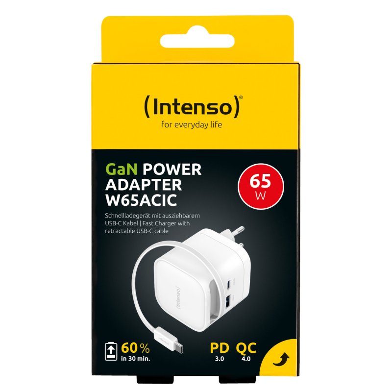 Intenso 7806520 adaptateur de puissance & onduleur Intérieure 65 W Noir