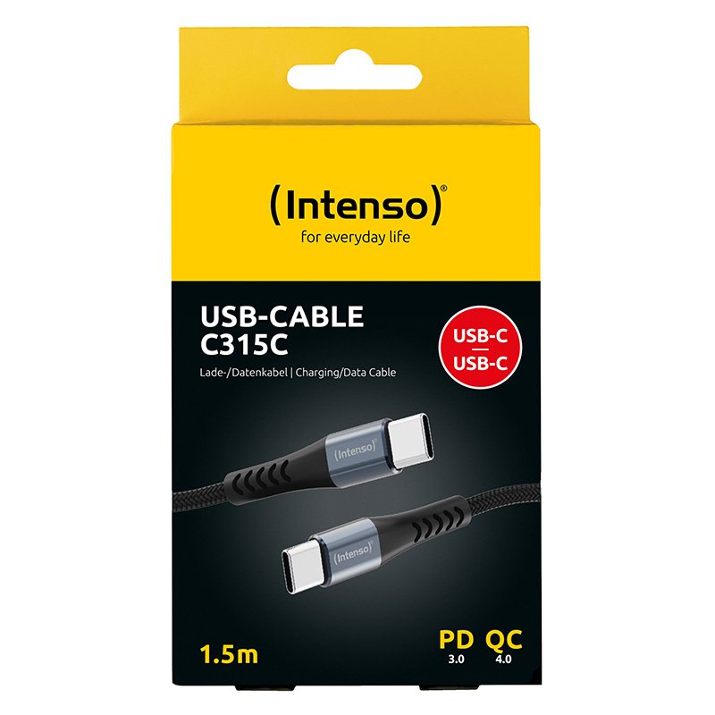 Intenso Charging / Data Cable C315C Nylon black