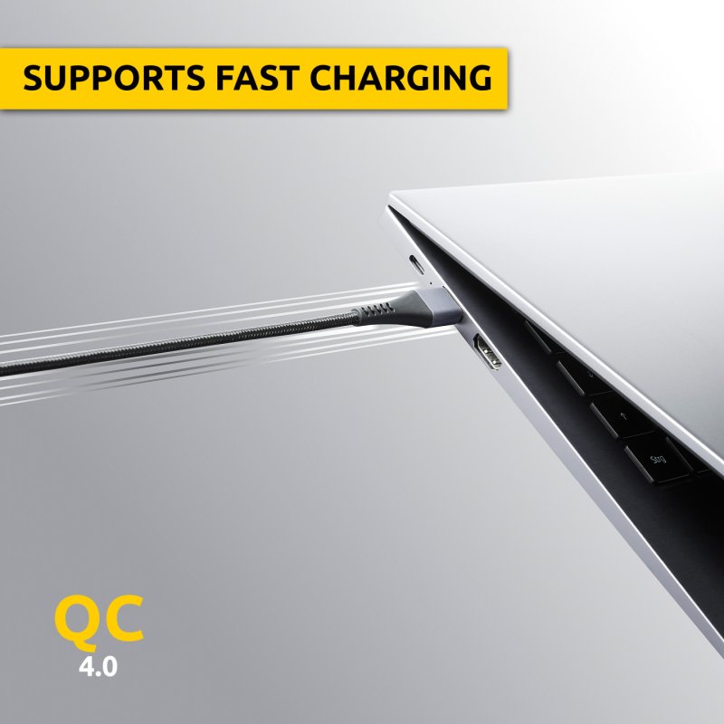 Intenso A315C USB-C charging/data cable, 1.5m, fast charging up to 60 watts, black