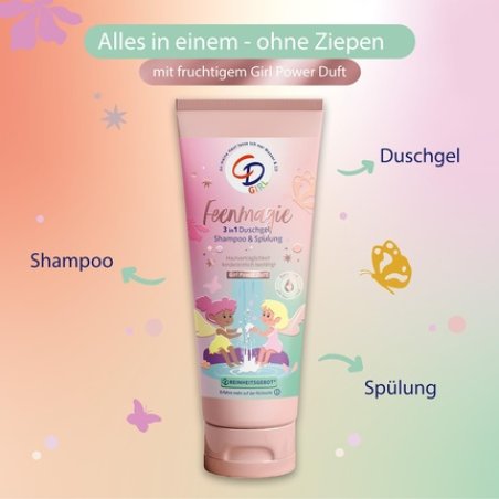 Cd Girl 3-in-1 Shower Gel Shampoo & Conditioner with Organic Aloe