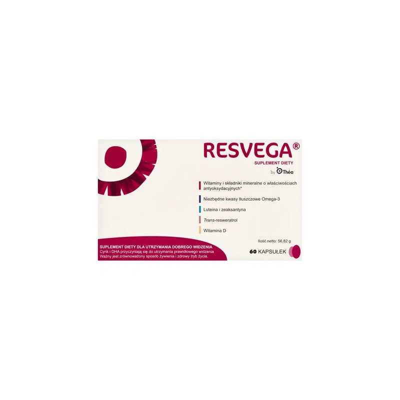 Resvega Capsules With Ingredients Supporting Proper Vision 60 Pieces