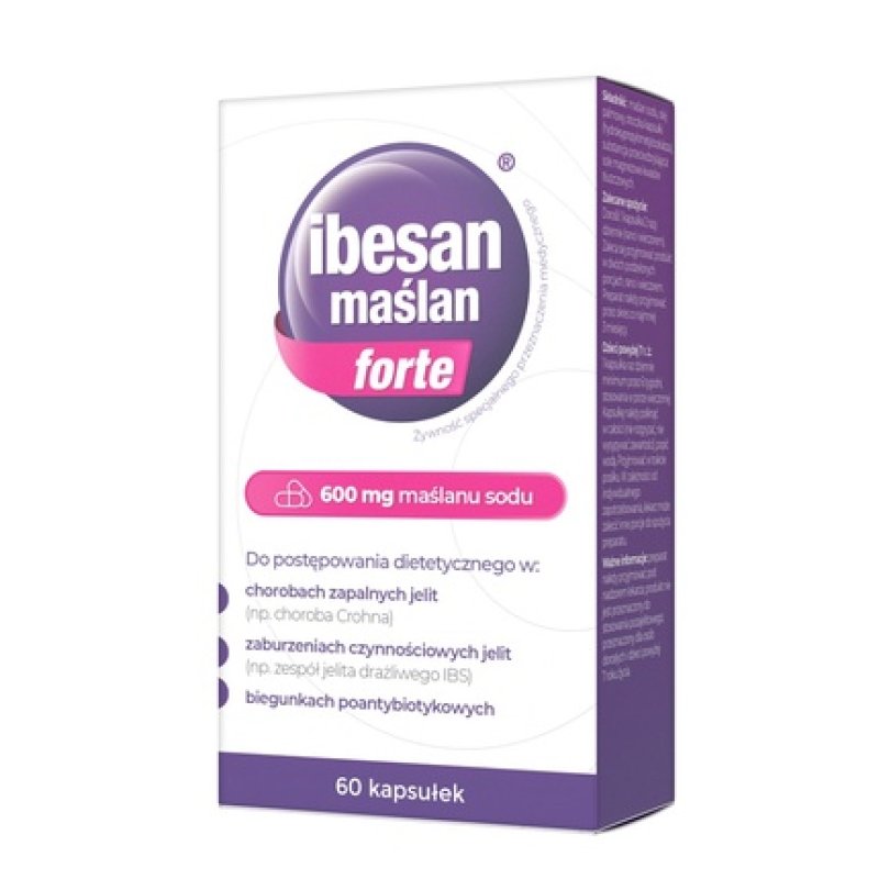 Ibesan Maslana Forte Capsules For Dietary Management In Inflammatory Bowel Diseases 60 Capsules