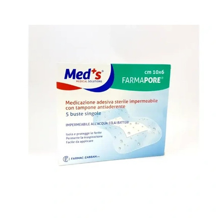 Farmaczabban Spa Farmapore Waterproof Dressing 10x6cm 5 Pieces
