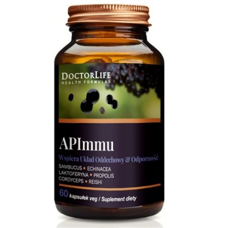 Doctor Life Apimmu Kordyceps Lactoferrin Supports Respiratory System And Immunity Dietary Supplement 60 Capsules